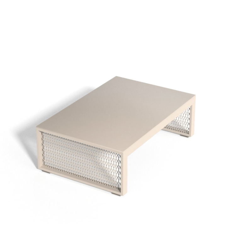 Table rectangulaire design en aluminium The FACTORY pour extérieur et intérieur