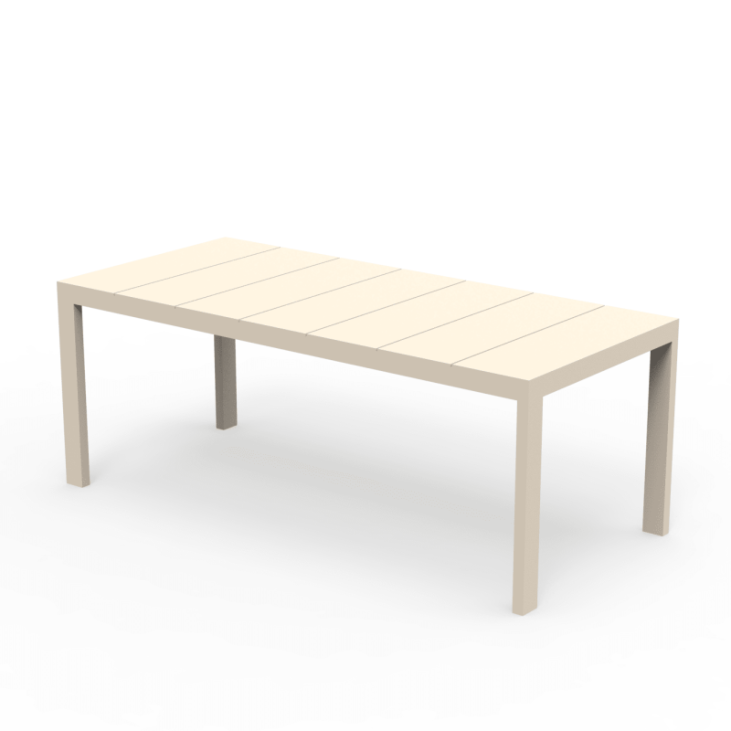 Table design en aluminium POSIDONIA pour intérieur et extérieur