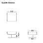 Dimensions des sièges lounge et design pour des salles d'accueil et de détente BuzziMe Ottoman de Buzzispace