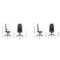 Dimensions du fauteuil de bureau ergonomique pour cadres, dirigeant , direction
