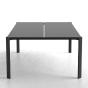 Table basse rectangulaire 70x105 cm piètement en aluminium recyclable TABLET de Vondom