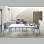 Table rectangulaire en métal Armando de Midj pour cafétéria, restauration, réunion, coworking space
