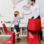 Chaise et chaise pour enfant en plastique recyclable VOXEL de VONDOM