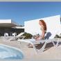 Bains de soleil pour piscine ou jardin en plastique VOXEL