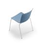 Chaise monocoque pied métal GLOVE Forma 5 Coloris : Bleu