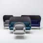Gamme des soft-seating design pour espace d'accueil des bureaux, des hôtel, des salons MESH de MDD