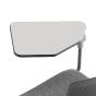 Chaise monocoque pied métal GLOVE Forma 5 Tablette : Position à droite