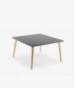 PUNTA - table d'accueil carrée Modèles : Table carrée pieds bois PBTC/0G