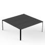 Table basse carrée TABLET 105 x 105 cm Coloris du plateau : Noir