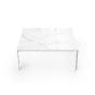 Table basse rectangulaire 105x105 cm piètement en aluminium recyclable TABLET de Vondom