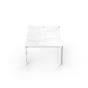 Table basse rectangulaire 70x105 cm piètement en aluminium recyclable TABLET de Vondom