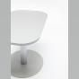 Table polyvalente TACK, petite dimension, 4 personnes, pied métal en colonne, tulipes, plateau mélaminé, mdd, meuble pour professionnels, maison, coin détente, repas, cafétéria, mdd