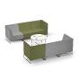 Soft seating Let's Sit avec poufs et chauffeuses modulables pour des open spaces, espace d'accueil, de convivialité, de détente