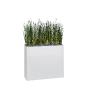 Plante artificielle sur jardinière H 134 cm Herbes coloris Blanc de Genexco