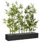 Plante artificielle sur jardinière H 80 cm BAMBOUS coloris Noir de Genexco