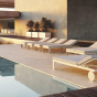Transats piscine design en aluminium POSIDONIA de Vondom