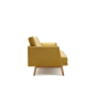 Canapé tapissé design avec accoudoirs pour 2 personnes, pied bois PAUSA de Pattio