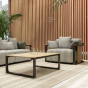 Salon avec fauteuil et table basse outdoor design TULUM