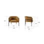 Dimensions du fauteuil lounge cosy MARINA - esPATTIO