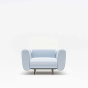 Fauteuil lounge LOTUS accoudoirs larges
