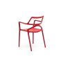 Chaise extérieure DELTA de VONDOM Coloris : Rouge